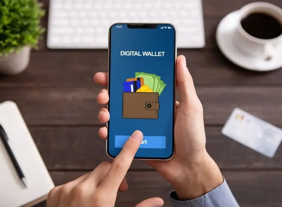 phone with digital wallet